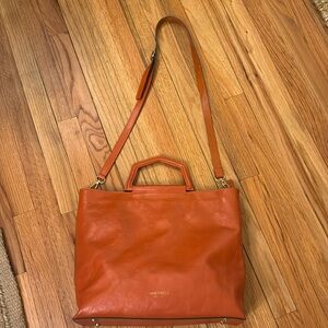 Anna Paola Bonnie Leather Satchel Purse